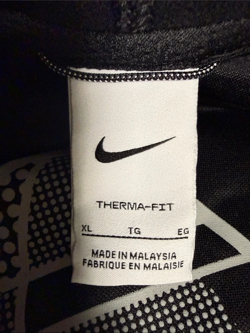 Nike Black Hoodie with White Logo Graphic - Kids